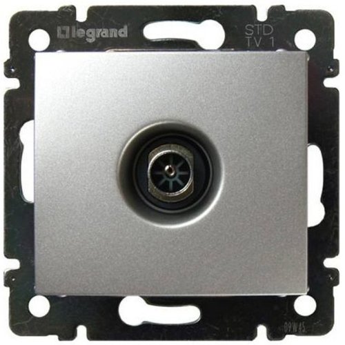 Розетка TV Оконечная без рамки Legrand Valena 1-м. алюминий картинка